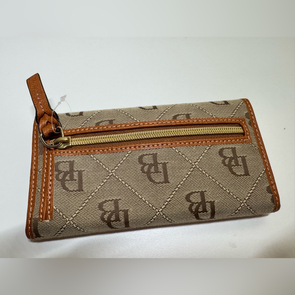 Dooney & Bourke Brown and Tan Women's Wallet - Picture 2 of 7